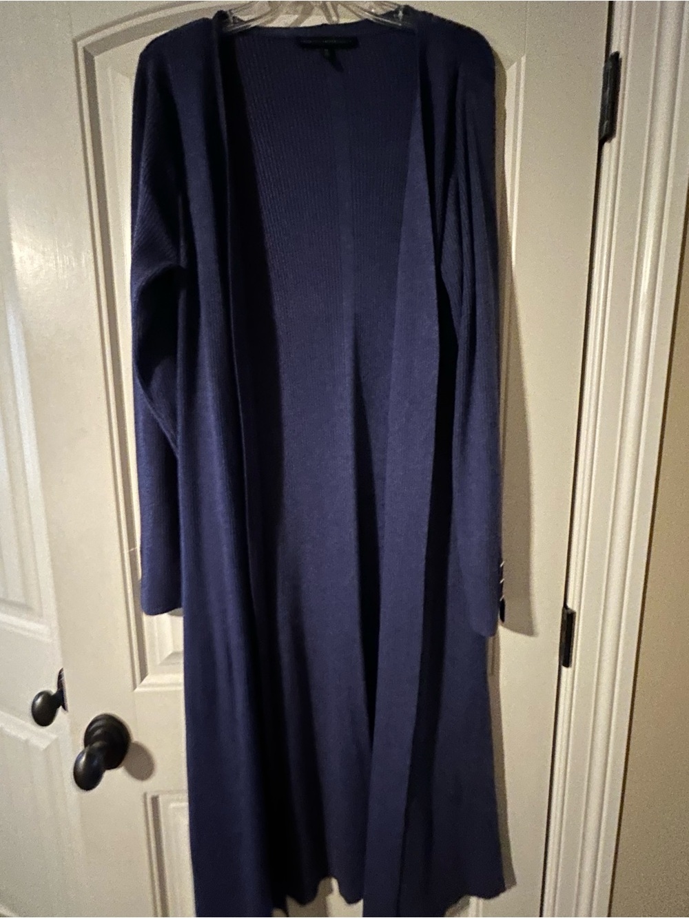 Long Open-Front Purple Women's duster